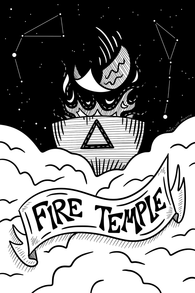 Fire Temple illustration by Madeline Arquette